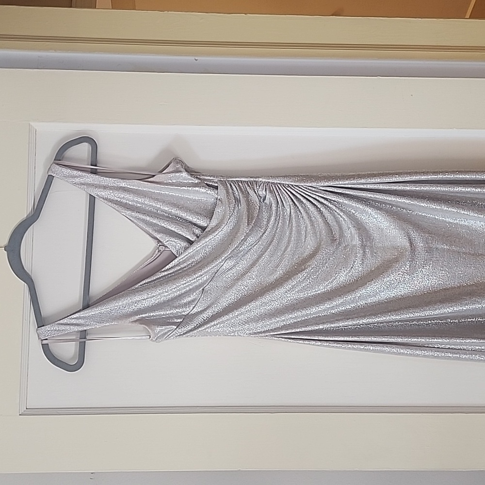 Size 8 Lauren gold evening dress.